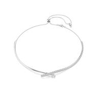Swarovski 5754020 Collana Matrix Taglio Round Bianca Placcato rodio