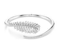 SWAROVSKI 5754273 BRACCIALE RIGIDO VIENNA, TAGLIO MISTO, PIUMA, BIANCO, PLACCATO