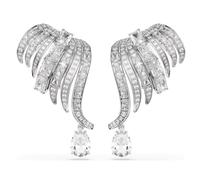 Swarovski 5755961 Orecchini a clip Vienna Taglio misto Cigno Bianchi