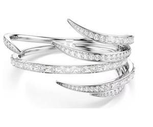 Swarovski 5756047 Bracciale rigido Vienna Taglio misto Bianco Placcato rodio