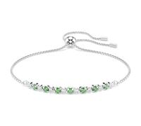 Swarovski Matrix Bracciale, Taglio Rotondo, Verde, Placcato Rodio