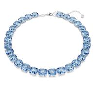 Swarovski 5760058 Collana Millenia Taglio Cushion, Blu, Placcato rodio