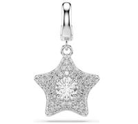 Swarovski 5760562 Charm Sublima Taglio Round, Stella, Bianco Placcato rodio