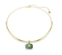 Swarovski 5760763 Girocollo Sublima Taglio ottagonale, Verde, Finitura oro 18K