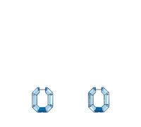 Swarovski, ,Accessories ,Donna ,Blu ,ONE SIZE Lucent Octagon Hoop Earrings