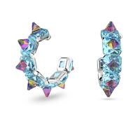 Swarovski, ,Accessories ,Donna ,Blu ,ONE SIZE Orecchini a cerchio con taglio a piramide