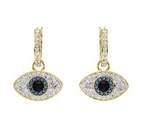 Swarovski, ,Accessories ,Donna ,Giallo ,ONE SIZE Orecchini Donna Occhio Malvagio Blu