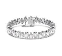 Swarovski, ,Accessories ,Donna ,Grigio ,ONE SIZE Bracciale Bianco con Taglio a Goccia
