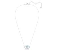 Swarovski, ,Accessories ,Donna ,Grigio ,ONE SIZE Collana con Cerchi Intrecciati Pavé Stone