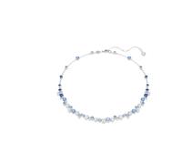Swarovski Collana Constella, misure miste, azzurro, placcatura rodio