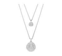 Swarovski, ,Accessories ,Donna ,Grigio ,ONE SIZE Elegante Collana in Argento con Cristallo