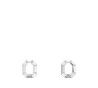 Swarovski, ,Accessories ,Donna ,Grigio ,ONE SIZE Lucent Hoop Earrings