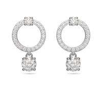 Swarovski, ,Accessories ,Donna ,Grigio ,ONE SIZE Orecchini a Cerchio Bianchi Constella
