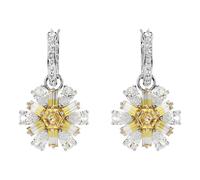 Orecchini pendenti Swarovski Idyllia fiore giallo rodio 5683243