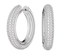 Swarovski, ,Accessories ,Donna ,Grigio ,ONE SIZE Orecchini da donna Hoops Bianco Dextera 5651392