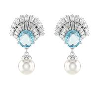 Swarovski, ,Accessories ,Donna ,Grigio ,ONE SIZE Orecchini Donna Goccia Blu Idyllia 5680301