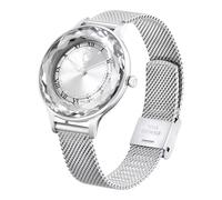 Swarovski Octea Nova Orologio, con CristalliSwarovski , Acciaio Inox, Bracciale di Metallo, Meccanismo al Quarzo, Color Argento