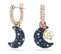 Swarovski, ,Accessories ,Donna ,Multicolore ,ONE SIZE Orecchini da Donna Design Lunare Asimmetrico Multicolore Oro Rosa Sublima 5671569
