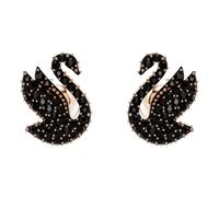 Swarovski Orecchini iconici con cristalli neri Swan 5684608