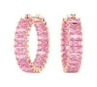 Swarovski, ,Accessories ,Donna ,Rosa ,ONE SIZE Orecchini in Oro Rosa con Cristalli Matrix