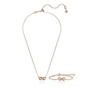 Swarovski, ,Accessories ,Donna ,Rosa ,ONE SIZE Set Collana e Bracciale Hyperbola