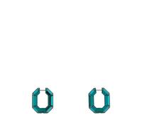 Swarovski, ,Accessories ,Donna ,Verde ,ONE SIZE Lucent Hoop Earrings