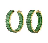 Swarovski, ,Accessories ,unisex ,Giallo ,ONE SIZE Unisex Matrix Creolen Verde Oro 5658651