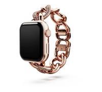 Swarovski Cinturino a catena scintillante, per Apple Watché 40 mm e 41 mm, tonalità oro rosa, finitura tonalità oro rosa