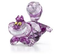 Swarovski Alice nel paese delle meraviglie Cheshire Cat statuetta, cristalli rosa e viola, parte della collezione Alice nel paese delle meraviglie