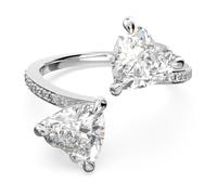 Swarovski Lussuoso anello aperto con cristalli Swarovski Attract Soul 5535191 60 mm