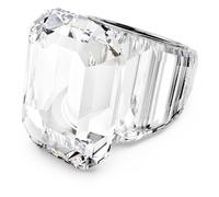 Swarovski Anello cocktail Lucent, Taglio ottagonale, Bianco