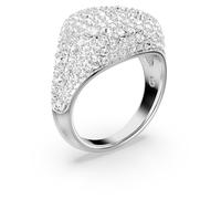 Swarovski Anello cocktail Meteora, Bianco, Placcato rodio