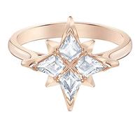 Swarovski Anello con Motivo Symbolic Star, Bianco, Placcato Oro Rosa