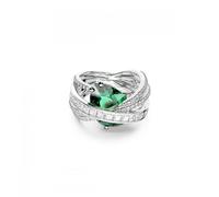 Swarovski Anello da donna Hyperbola Verde Placcato rodio 5666959