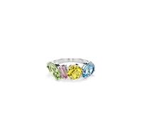 Swarovski Anello cocktail Gema, Taglio misto, Multicolore, Placcato rodio