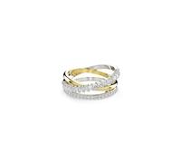 Swarovski Anello Hyperbola, Taglio misto, Bianco, Mix di finiture