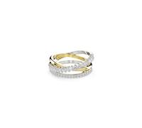 Swarovski Anello Hyperbola, Taglio misto, Bianco, Mix di finiture