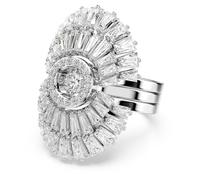 Swarovski Anello Idyllia, Set (3), Taglio misto, Conchiglia, Bianco, Placcato rodio