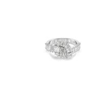 Swarovski Matrix Anello Bianco, Placcato rodio