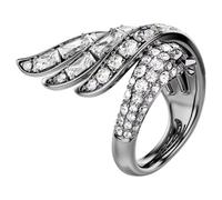 Swarovski Anello The Vienna Collection, Cigno, Bianco, Placcato rutenio