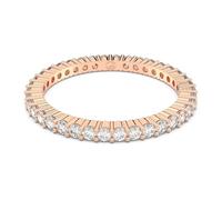 Swarovski Matrix Vittore Collezione Anello, Placcato oro rosa, Matrix Vittore Round Cut Ring, 55