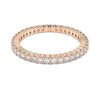 Swarovski Matrix Vittore Collezione Anello, Placcato oro rosa, Matrix Vittore Round Cut Ring, 52