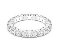 Swarovski Anello Vittore Xl, Bianco, Placcatura Rodio