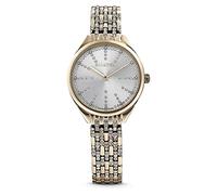 Swarovski Attract Orologio, con CristalliSwarovski e Bracciale di Metallo, Finitura in Tonalità Oro Champagne, Meccanismo al Quarzo, Tono Dorato