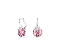 Swarovski Orecchini pendenti Bella V, Taglio Round, Rosa, Placcato rodio