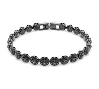 Bracciale Swarovski Una Angelic 5709411 Bracelet Nero Rutenio Cristalli Tennis