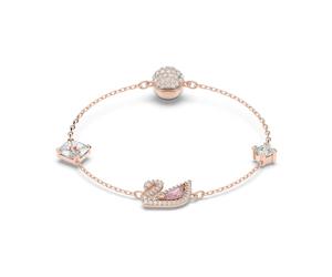 Swarovski - Bracciale Cigno Scintillante - - Accessories - Donna - Rosa - ONE SIZE