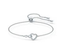 Swarovski - Bracciale Cuore Infinito- Rodio Placcato - - Accessories - Donna - Grigio - ONE SIZE