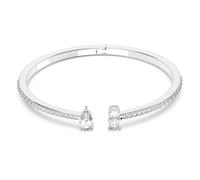 Swarovski Collezione Bracciale Attract da donna, finitura rodio, cristalli trasparenti, Medio, Cristallo, Zirconia cubica