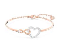 Swarovski Bracciale Infinity Heart 5518869, bianco, finiture in metallo